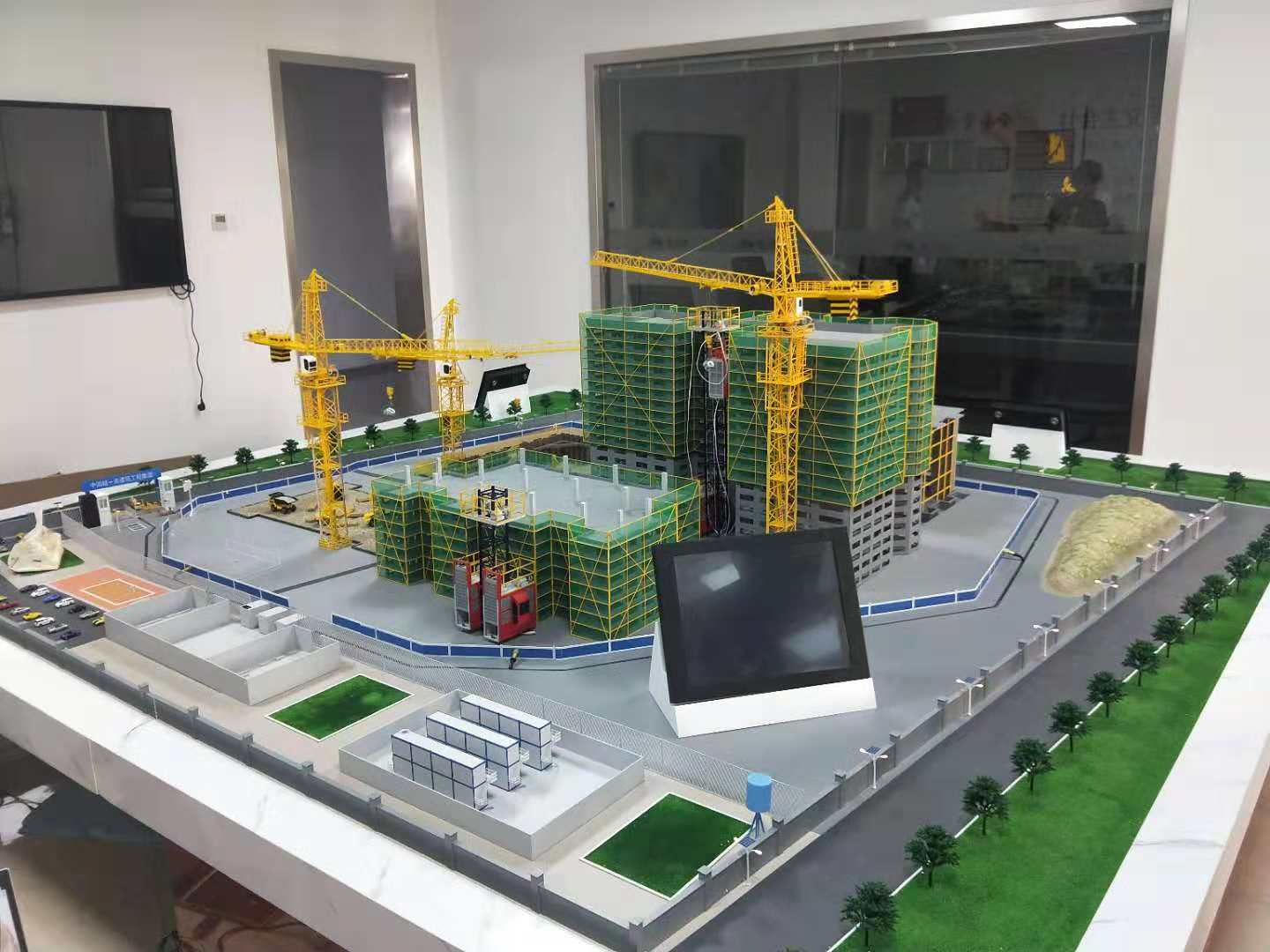 贡山建筑施工场景模型